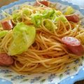 パパ1's cooksnap of when they made 簡単 ☆春キャベツとソーセージのパスタ.