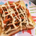 おみっさー's cooksnap of when they made 甘辛きんぴら簡単トースト.