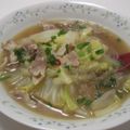 タメ子's cooksnap of when they made 白菜とはるさめの食べるスープ.
