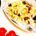 douzen's cooksnap of when they made ホイル焼きで！エビときのこのアヒージョ.