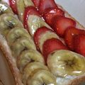 ももばらん's cooksnap of when they made クリームチーズとバナナのトースト.