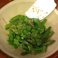 明日も晴れ's cooksnap of when they made きぬさやのごまあえ.