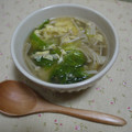 梅ミッキー's cooksnap of when they made レタスと卵の中華スープ.