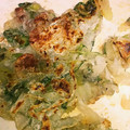 ◇ひびき◇'s cooksnap of when they made 混ぜて焼く☆簡単〜♪ニラと豚入り大根もち.