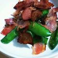 あさここなっつ's cooksnap of when they made ✧絹さやとベーコン炒め✧.