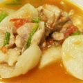 Macaw's cooksnap of when they made 春かぶと鶏肉のトマト煮.
