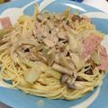 なるちゃんん's cooksnap of when they made 【 ホワイトソース風パスタ♪ 】.