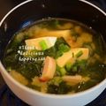 ruruchirin's cooksnap of when they made 木綿豆腐とわかめとベーコンのお味噌汁.