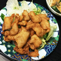 ルぴあ's cooksnap of when they made ！安っ！鶏皮！名古屋手羽先風唐揚げ♪.