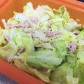 クックBX8C1S☆'s cooksnap of when they made ルクエ＊ｷｬﾍﾞﾂとﾂﾅのﾎｯﾄｻﾗﾀﾞ.