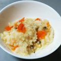 Megumi's cooksnap of when they made シーフードミックスのリゾット.