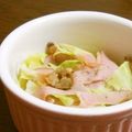 umemodoki's cooksnap of when they made キャベツとハムのレンジ蒸し.