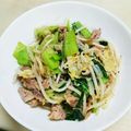 amjkao's cooksnap of when they made かんたん☆チンゲン菜と豚こま肉の中華炒め.