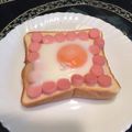 ジョングレ's cooksnap of when they made お魚ソーセージでお花ばたけトースト.