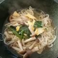 まな姫's cooksnap of when they made 簡単ヘルシー！キノコの卵とじにゅう麺♪.