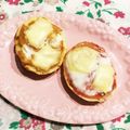 なつき☆ミ's cooksnap of when they made 丸いパンを半分で食べる時☆グラつき防止.