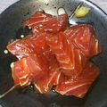 satmyu's cooksnap of when they made マグロの漬け.