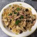 snifff's cooksnap of when they made たっぷりきのことベーコンの和風パスタ.