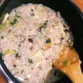 momocookin's cooksnap of when they made お赤飯リメイクの中華粥.