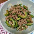 カバゴン's cooksnap of when they made 苦み撃退！！！ゴーヤのそぼろ炒め.