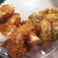 ☆mew☆'s cooksnap of when they made 鶏胸肉で揚げ玉フライ.