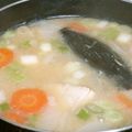 チャミ☆'s cooksnap of when they made ぶり（いなだ）のあら味噌汁.