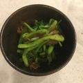haachi0706's cooksnap of when they made お弁当に◎セリのおひたし.