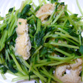 みかん主婦's cooksnap of when they made 豆苗と油揚げのサッと炒め.