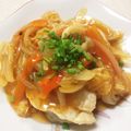 hash五阡円屋絽地's cooksnap of when they made 甘酢あんかけ揚げ餃子.