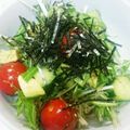 ぱにぱる's cooksnap of when they made ★☆アボカド水菜春雨の和風サラダ☆★.