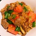 コイネ's cooksnap of when they made 夏にピリッと♪サルサ風な牛肉炒め.