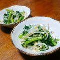 まぐゆ's cooksnap of when they made もやしと春菊のワサビ和え♪.