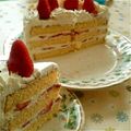 居眠り姫愛's cooksnap of when they made 基本のスポンジ生地で作るショートケーキ.