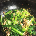シトリン♪'s cooksnap of when they made 小松菜と豚肉のオイスター炒め.
