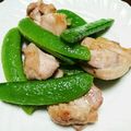 みとさま's cooksnap of when they made 鶏とスナップエンドウのガーリック塩炒め♬.