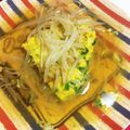 。。。みき。。。's cooksnap of when they made 水菜のキッシュ風☆もやしあんかけ☆.