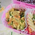 ゆーこリン♡'s cooksnap of when they made 女子中学生弁当　野菜オムレツカレー風味.