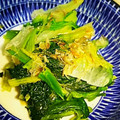 ユーロン's cooksnap of when they made 白菜とほうれんそうのおかかマヨ和え.