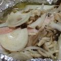 黄金の輝き亭's cooksnap of when they made トースターで！鮭のホイル焼き.