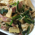 ポメちょん's cooksnap of when they made たけのことほうれん草の和風炒め.