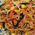 ぷいぷいちゃん's cooksnap of when they made 北海・鮭の味噌焼きそば.