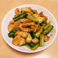 ちきりこ's cooksnap of when they made 鶏肉と干したきゅうりの炒め物.