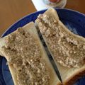 桃的美しき日々's cooksnap of when they made きな粉豆腐クリーム・ココナッツトースト.