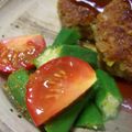 すいぽん's cooksnap of when they made オクラとトマトのサラダ☆柚子胡椒ドレ.