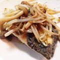 まーしの's cooksnap of when they made 白身魚のムニエル〜きのこ・もやしあんかけ.
