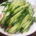 ひなたこやき's cooksnap of when they made あと一品！キュウリだけの中華風サラダ.