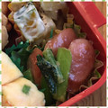 nakamucchi's cooksnap of when they made 小松菜とウィンナーのオイマヨ炒め.