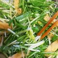 ウタウイヌ2's cooksnap of when they made 焼き油揚げとじゃこと水菜のサラダ.