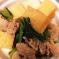 yosi0720's cooksnap of when they made 即完成！小松菜と厚揚げ、豚肉のサッパリ煮.