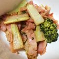 やままんま's cooksnap of when they made ブロッコリーの芯でしょうゆマヨ炒め♪.